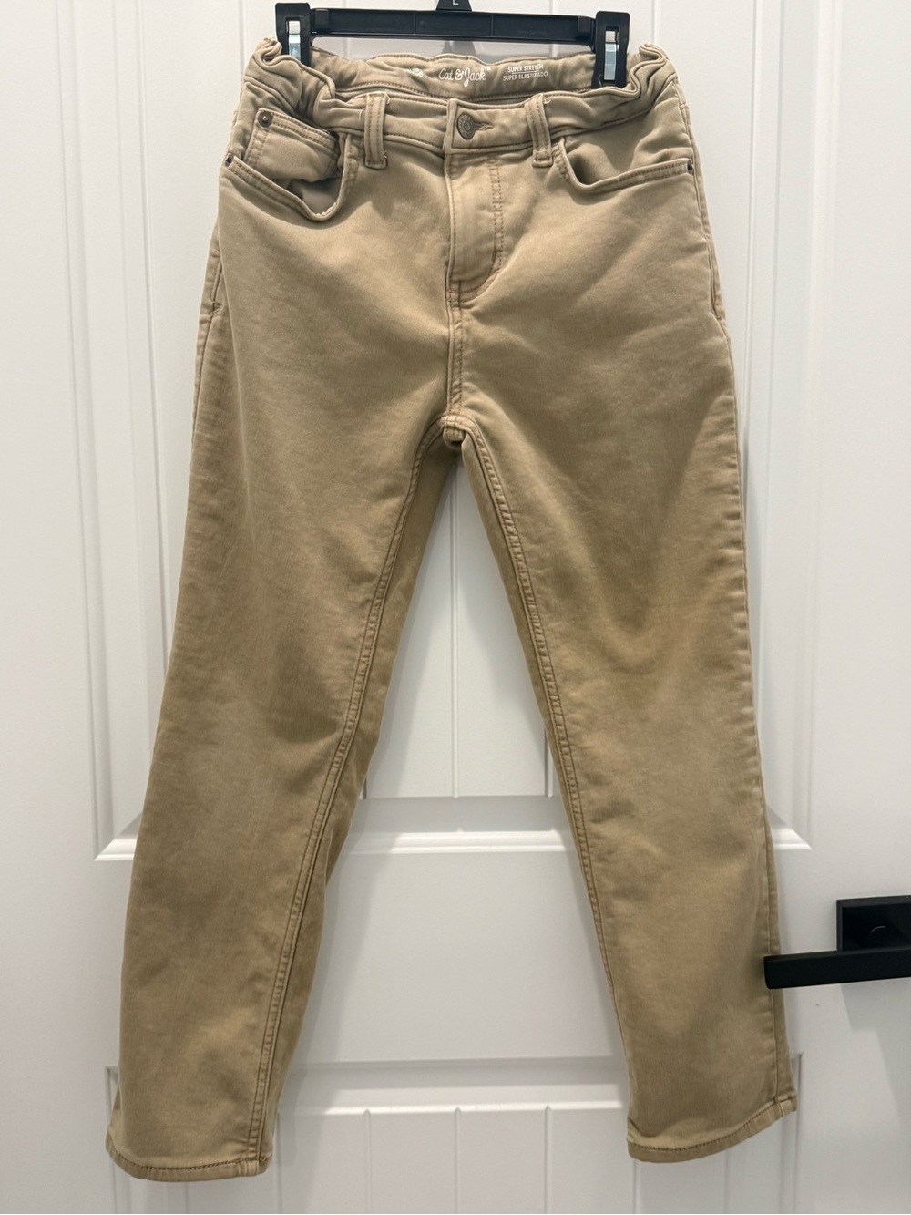 Cat & Jack Men's Slim Straight Jeans in Khaki
